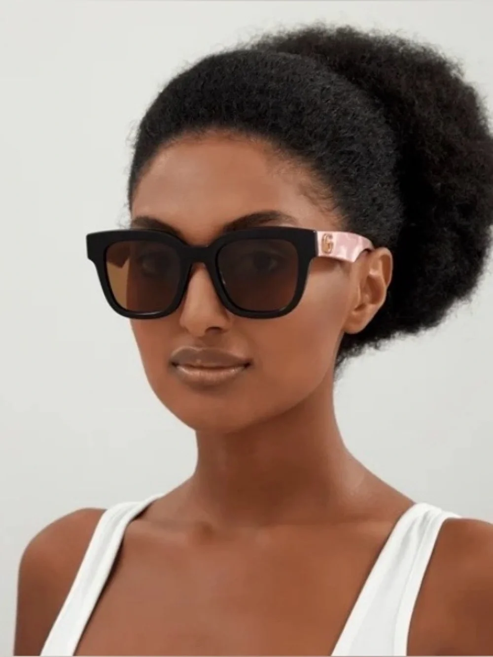 GUCCI GG0998S BRAND NEW GUCCI BLACK & PINK ACETATE SUNGLASSES $430